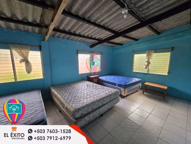 VENDO RANCHO FRENTE AL MAR DE DOS NIVELES EN COSTA AZUL, SONSONATE