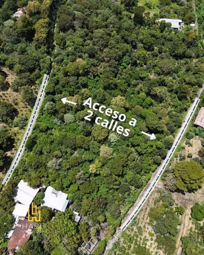 Terreno para desarrollo con doble acceso, semi plano.