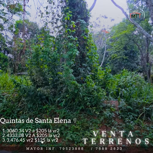 VENTA DE TERRENOS EN QUINTAS DE SANTA ELENA