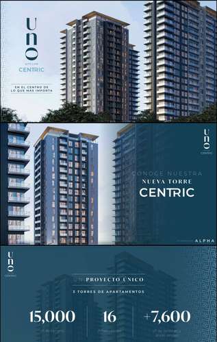 ESCALON, APARTAMENTOS SOBRE CALLE EL MIRADOR UNO CITY LIFE CENTRIC A 2 CUADRAS DE TORRE FUTURA