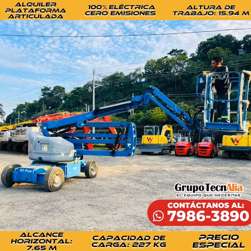 2017 Alquiler Plataforma eléctrica GENIE 15.94m. cero emisiones