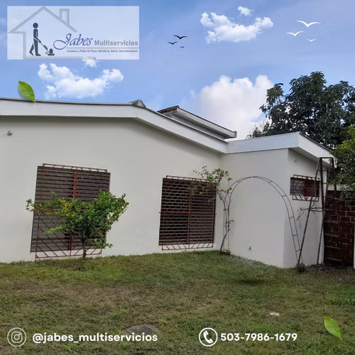 Limpieza de Casas en El Salvador (Lavamos sus Pisos, Baños, Ventanas y Jardines)