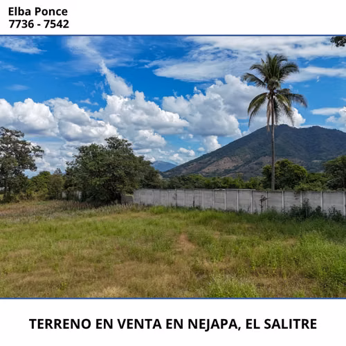 TERRENO INDUSTRIAL EN VENTA EN NEJAPA, EN CALLE VIEJA AL SALITRE Y CARRETERA A QUEZALTEPEQUE