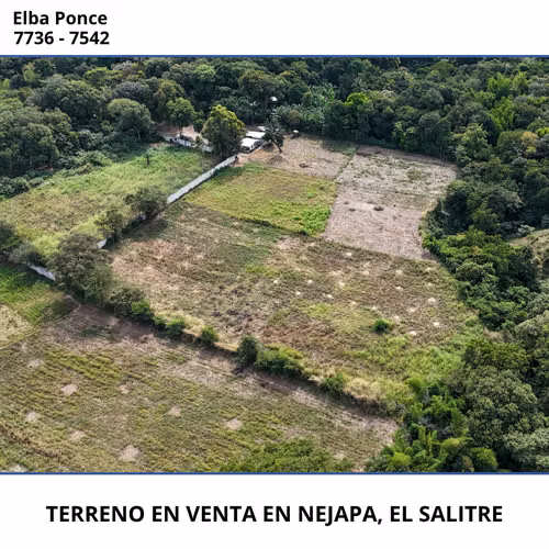 TERRENO INDUSTRIAL EN VENTA EN NEJAPA, EN CALLE VIEJA AL SALITRE Y CARRETERA A QUEZALTEPEQUE