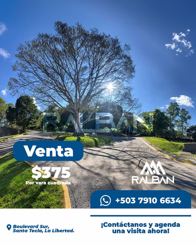 Venta de Terreno para Desarrollo Inmobiliario Importante, Santa Tecla.