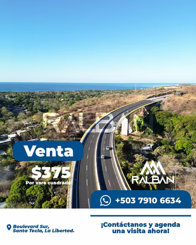 Venta de Terreno para Desarrollo Inmobiliario Importante, Santa Tecla.