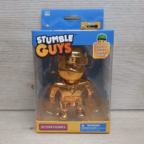 Stumble Guys - Special Edition Golden Sensei figura 12cm (Stickers exclusivos en el interior).