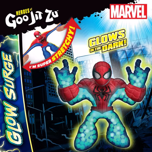 Heroes of Goo JIT Zu Glow Surge, Spider-Man superelástico Marvel (brilla en la oscuridad). - Imagen 2