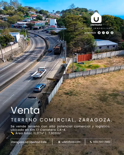 Venta de terreno comercial, Ctra. al Puerto de La Libertad.