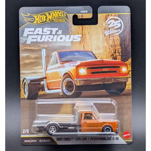 Hot Wheels Premium Fast & Furious 25th 1967 Chevy Custom.