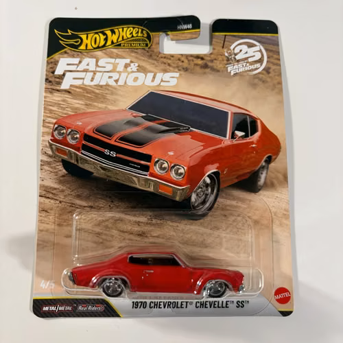Hot Wheels Premium Fast & Furious 25th 1970 Chevrolet Chevelle SS.