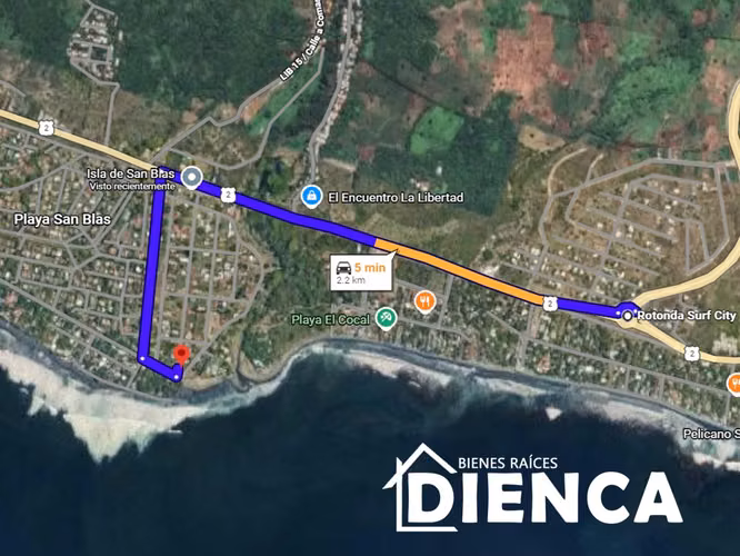 TERRENO PLANO EN ISLA DE SAN BLAS CERCA DEL CLUB DE PLAYA SURF CITY LA LIBERTAD - Imagen 10