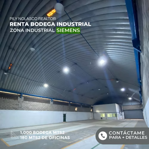 Alquiler de Bodega Industrial Zona Siemens Santa Elena Antiguo Cuscatlán