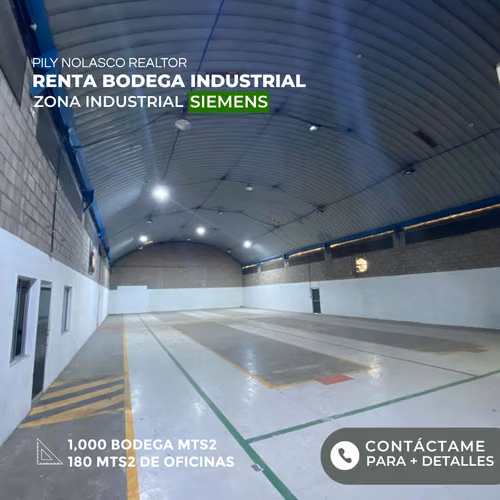 Alquiler de Bodega Industrial Zona Siemens Santa Elena Antiguo Cuscatlán
