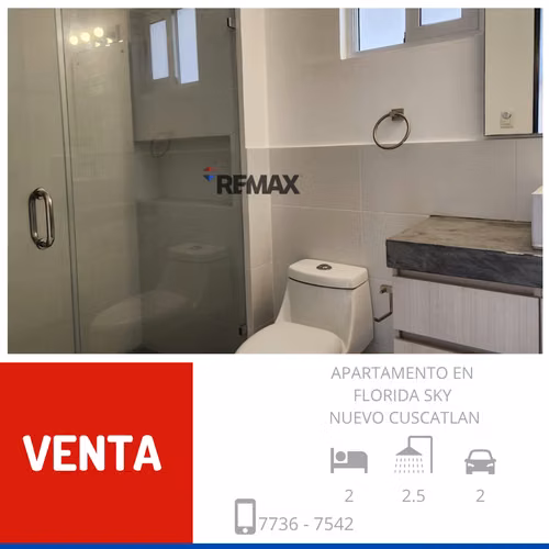 APARTAMENTO EN VENTA EN TORRE SKY 2, LA FLORIDA, NUEVO CUSCATLAN