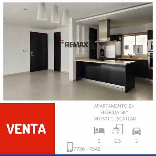 APARTAMENTO EN VENTA EN TORRE SKY 2, LA FLORIDA, NUEVO CUSCATLAN