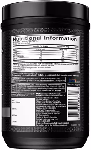 MuscleTech Platinum - Monohidrato de creatina en polvo, micronizada para recuperación muscular y aumentar la musculatura - Imagen 2