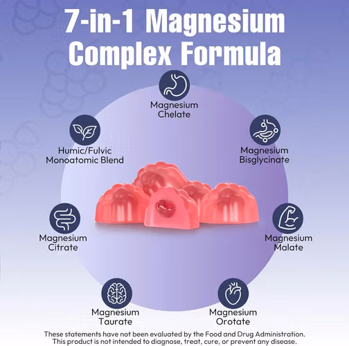Magnesio Complex, gomitas de uva