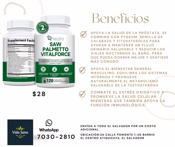 Suplemento profesional para la salud de la próstata