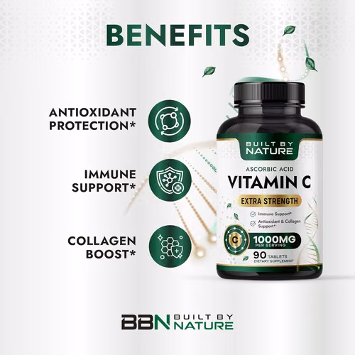 Vitamina C 1000mg – Suplemento de apoyo inmunológico de alta potencia - Imagen 2