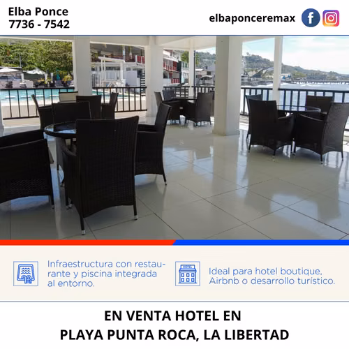 HOTEL EN VENTA EN PLAYA PUNTA ROCA, SURF CITY, LA LIBERTAD