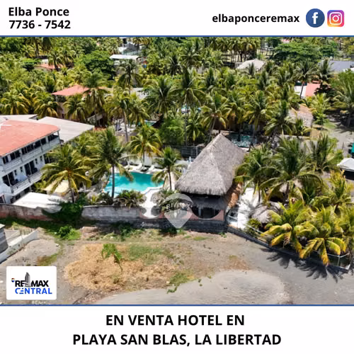 HOTEL EN VENTA EN PLAYA SAN BLAS, SURF CITY, LA LIBERTAD