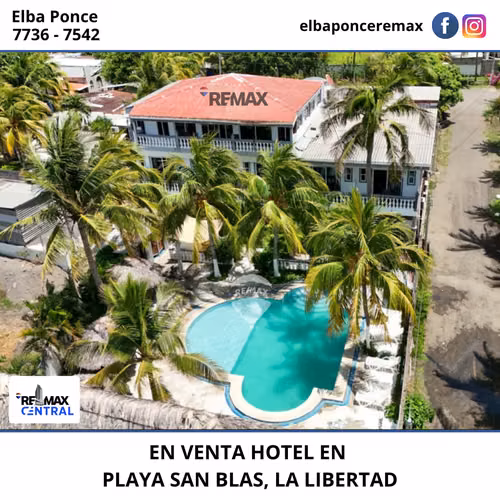 HOTEL EN VENTA EN PLAYA SAN BLAS, SURF CITY, LA LIBERTAD