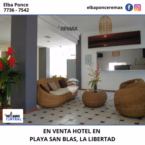 HOTEL EN VENTA EN PLAYA SAN BLAS, SURF CITY, LA LIBERTAD
