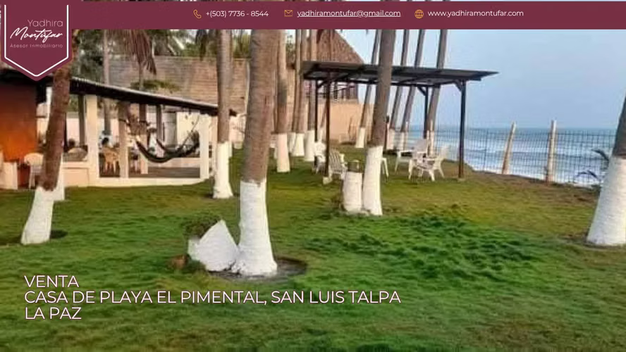 CASA DE PLAYA PIMENTAL SAN LUIS TALPA LA PAZ EN VENTA - Imagen 6