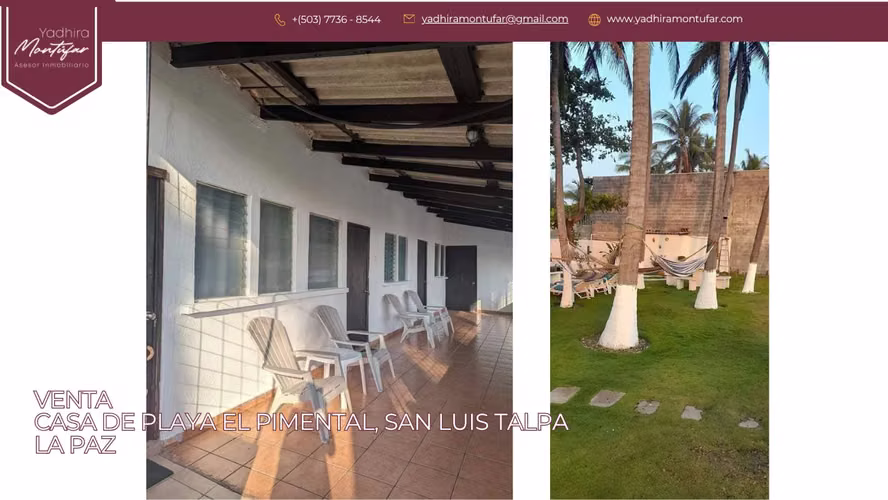 CASA DE PLAYA PIMENTAL SAN LUIS TALPA LA PAZ EN VENTA - Imagen 5