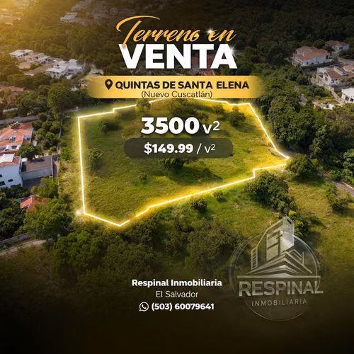 Terreno Quintas de Santa Elena (Nuevo Cuscatlán ) la Libertad - Imagen 2