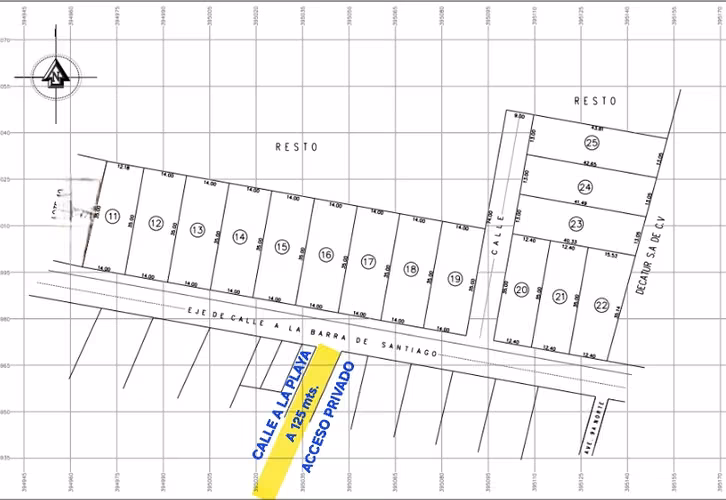 VENTA DE LOTES EN PLAYA BARRA DE SANTIAGO
