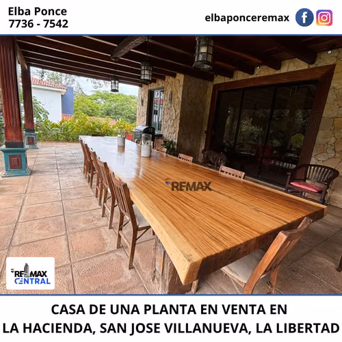 CASA DE UNA PLANTA EN VENTA EN LA HACIENDA, SAN JOSE VILLANUEVA