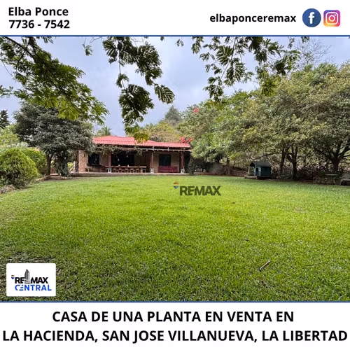 CASA DE UNA PLANTA EN VENTA EN LA HACIENDA, SAN JOSE VILLANUEVA