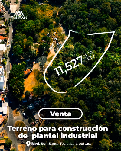 Venta de Terreno para Construcción de Bodegas, Blvd. Sur. Sta. Tecla.