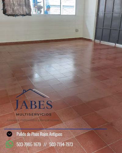 Pisos de Cemento Rojo, Restauración y Pulido de Pisos - Imagen 5