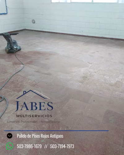 Pisos de Cemento Rojo, Restauración y Pulido de Pisos - Imagen 4