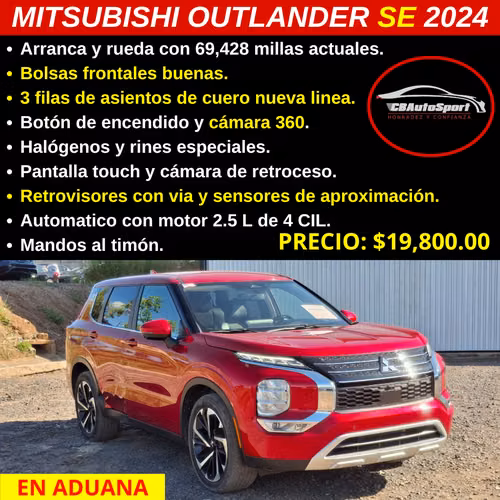 MITSUBISHI OUTLANDER SE 3 FILAS 2024