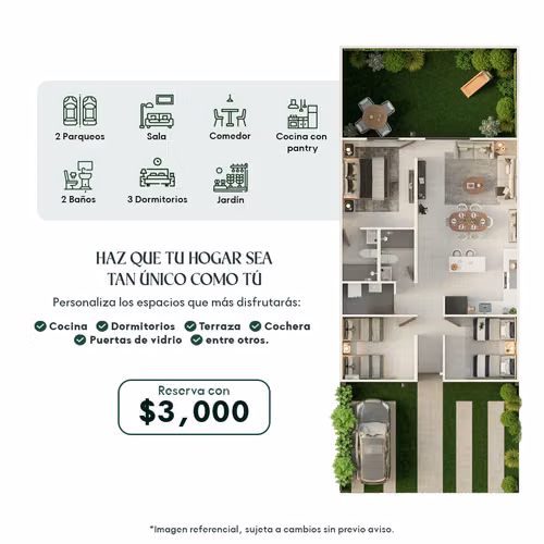 Modelo Gardenia en Villas de San Andres