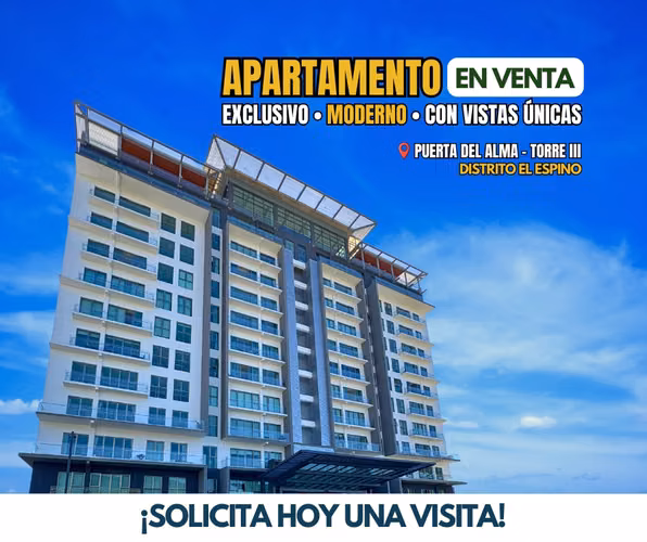 Apartamento a estrenar en Puerta del Alma, Torre 3 | Terraza Extra Grande con vista al volcán