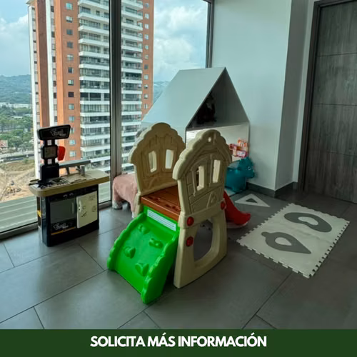 Apartamento Full Amueblado en Piso Alto con Vista al Volcán | 138 Msts de Lujo y Confort