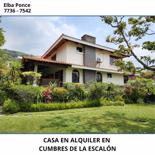 AMPLIA CASA EN ALQUILER EN CUMBRES DE LA ESCALON