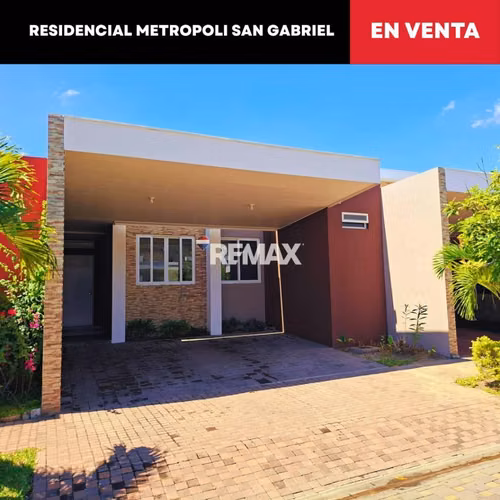 METROPOLI SAN GABRIEL, CASA DE 1 NIVEL EN VENTA