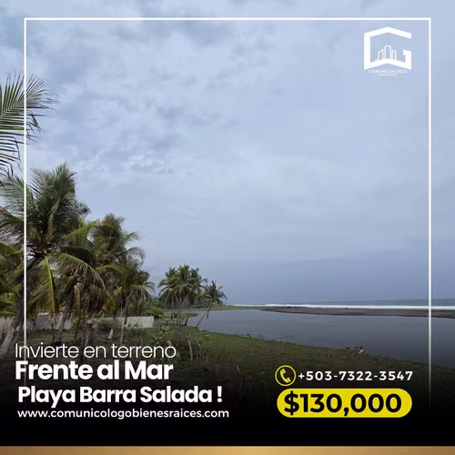 Terreno Frente al Mar Playa Barra Salada Sonsonate - Imagen 6