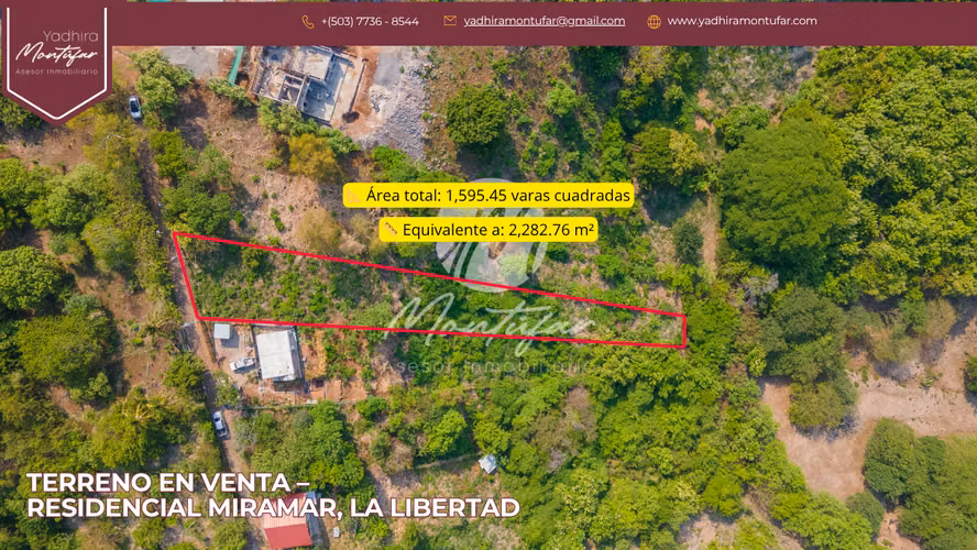 TERRENO EN VENTA – RESIDENCIAL MIRAMAR, LA LIBERTAD CERCA DE PLAYA EL TUNCO - Imagen 2