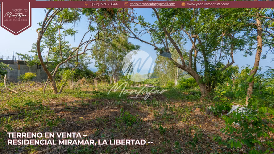VENTA DE TERRENO EN LOTIFICACIÓN MIRAMAR, C. A TAMANIQUE, LA LIBERTAD. (A 5 MIN. DEL TUNCO)