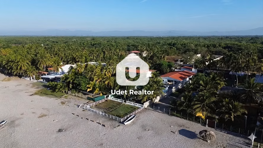 For Sale in front of the sea with 6 Hab. All with bathroom and 17 meters of beach - 124; Costa del S