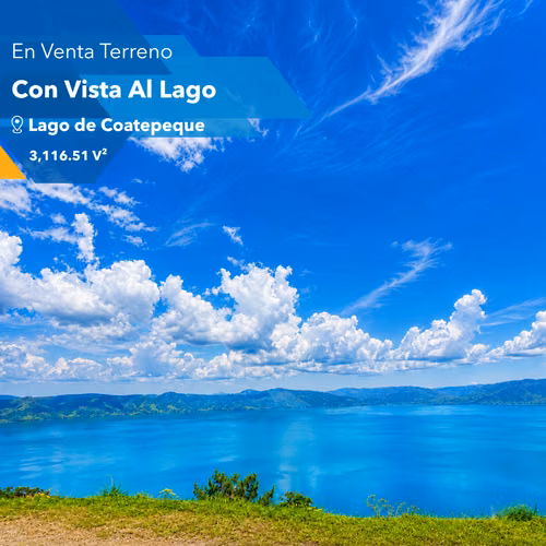 SALE 3,116 V ² WITH VIEWS OF THE COATEPEQUE LAKE