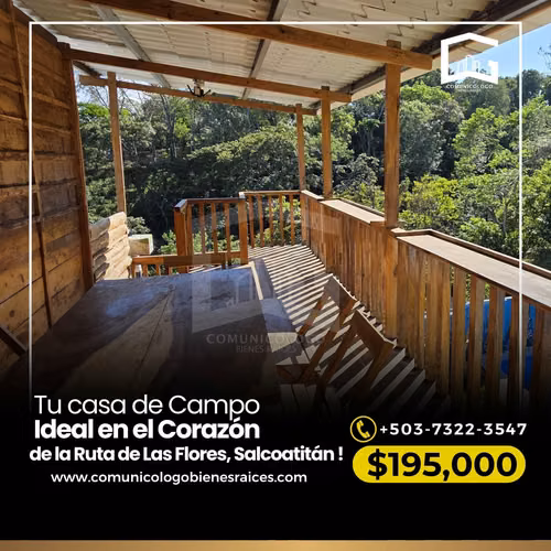 Casa de Campo en Salcoatitán Sonsonate Ruta de las Flores - Imagen 3