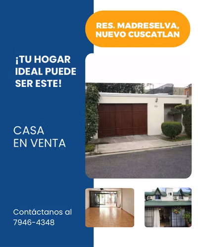 CASA A LA VENTA EN RES. MADRESELVA